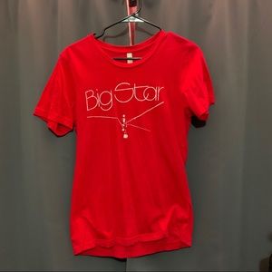 Men’s Small Big Star Radio City T-Shirt Red